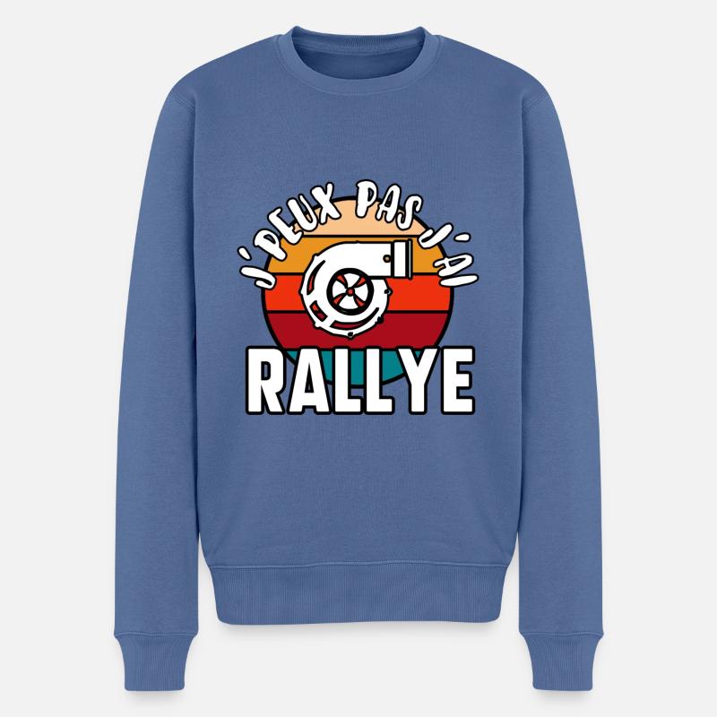 J’peux pas j’ai rallye - Pull Premium bio Homme - bleu pigeon