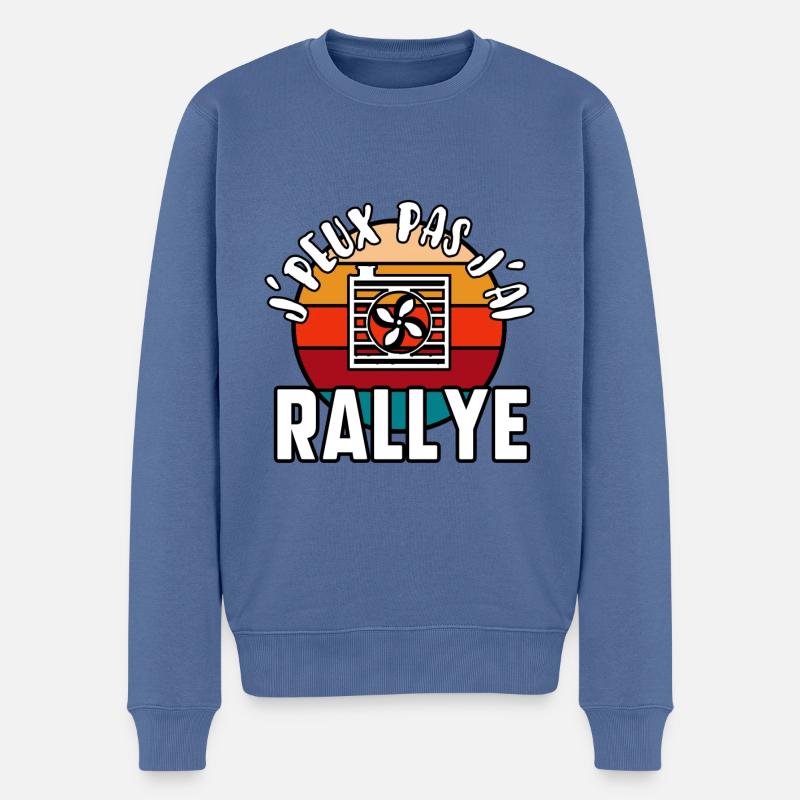 J’peux pas j’ai rallye - Pull Premium bio Homme - bleu pigeon
