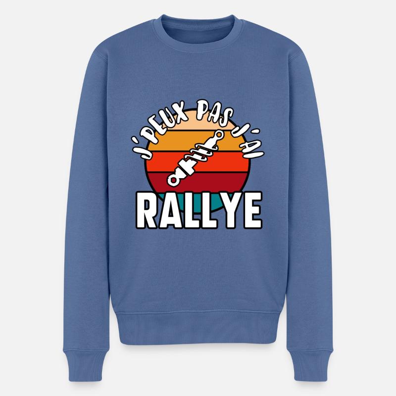 J’peux pas j’ai rallye - Pull Premium bio Homme - bleu pigeon