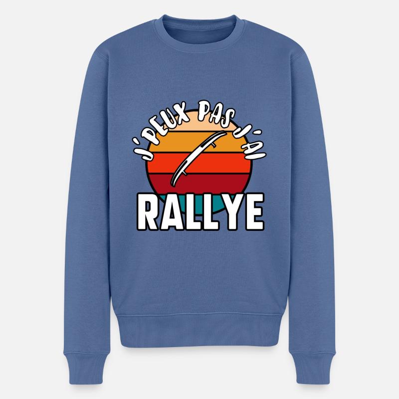 J’peux pas j’ai rallye - Pull Premium bio Homme - bleu pigeon
