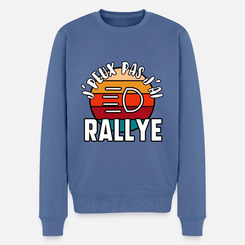 J’peux pas j’ai rallye - Pull Premium bio Homme - bleu pigeon