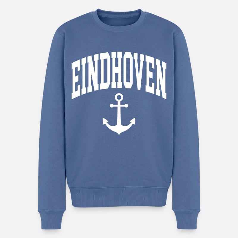 Eindhoven - Pull Premium bio Homme - bleu pigeon
