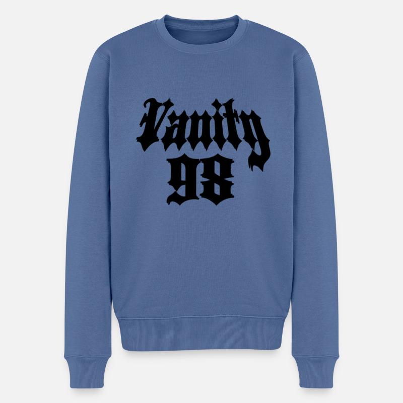 Vanity 98 - Männer Premium Bio Pullover - Taubenblau