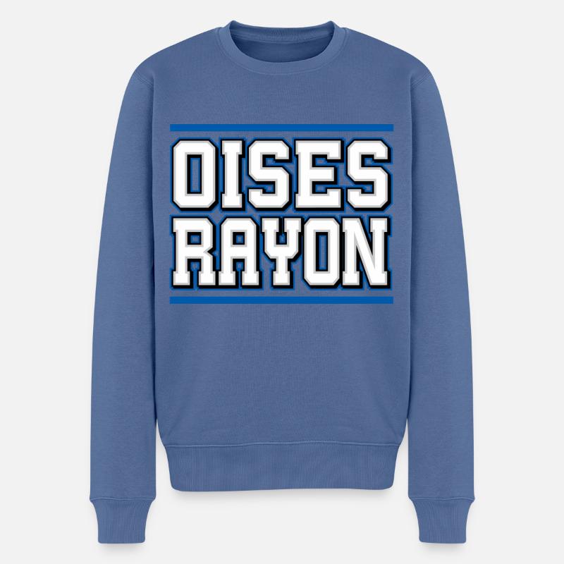 Oises Rayon - Männer Premium Bio Pullover - Taubenblau