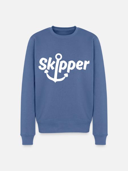 Crew - Skipper Sailing Charter Team - Men's Premium Organic Jumper - stone blue