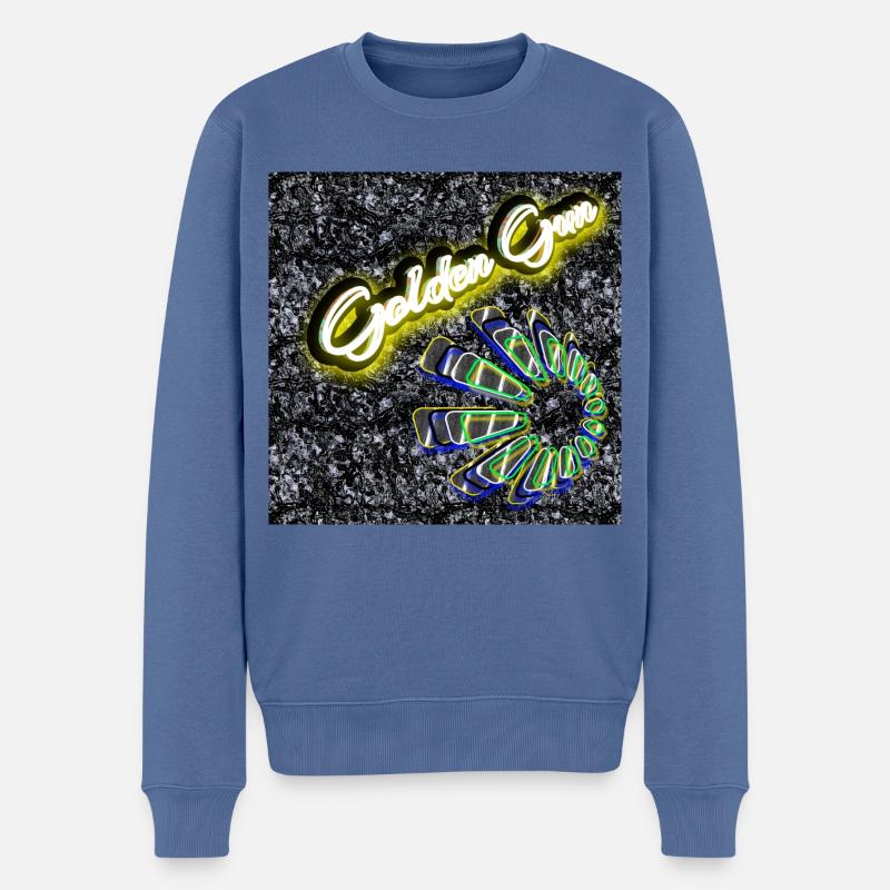 Golden Gun - Abbild - 2023 - Männer Premium Bio Pullover - Taubenblau