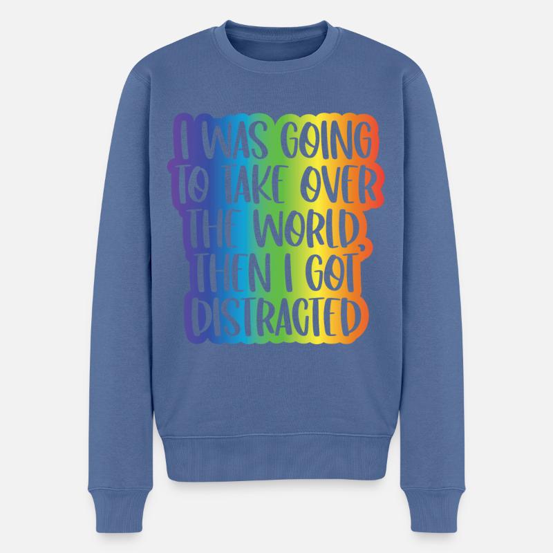 TDAH - Pull Premium bio Homme - bleu pigeon