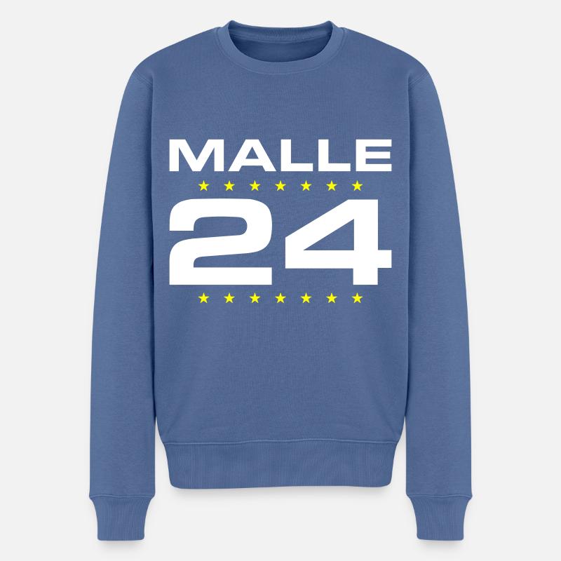 Malle 24 Mallorca - Pull Premium bio Homme - bleu pigeon