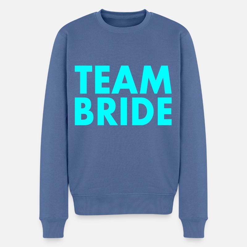 Team bride - Pull Premium bio Homme - bleu pigeon