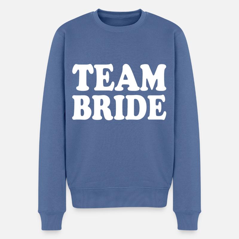 Team bride - Pull Premium bio Homme - bleu pigeon