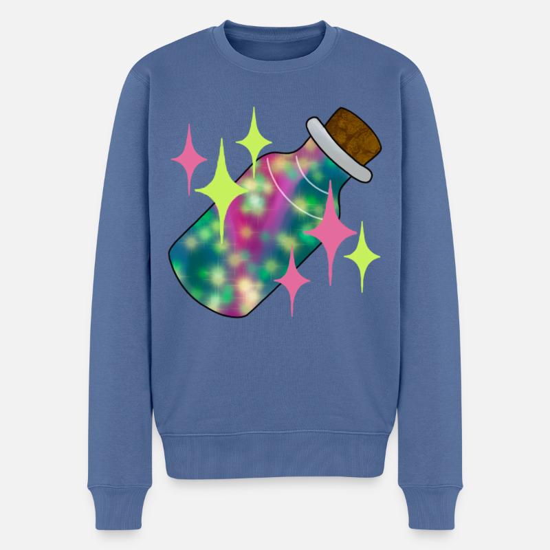 poussière de fée - Pull Premium bio Homme - bleu pigeon