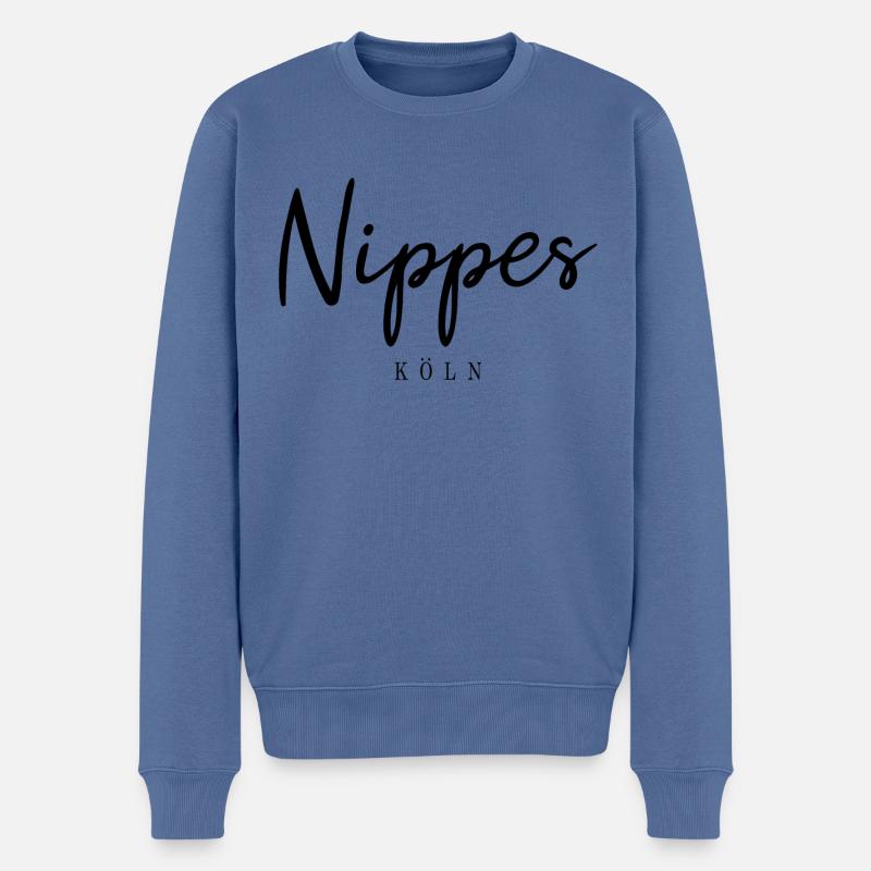 Köln Nippes Veedel Bezirk Stadtteil Kölsch - Männer Premium Bio Pullover - Taubenblau