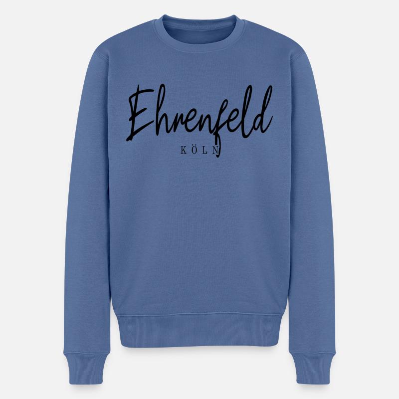 Köln Ehrenfeld Veedel Stadtbezirk Kölsch - Männer Premium Bio Pullover - Taubenblau