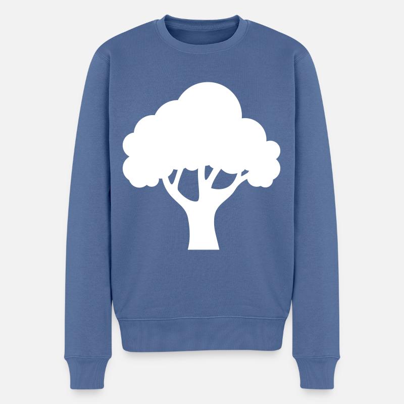 Icône d’arborescence - Pull Premium bio Homme - bleu pigeon