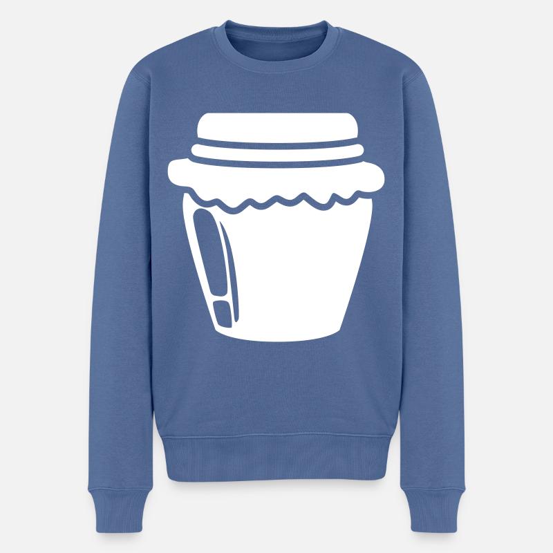 Abeille symbole miel - Pull Premium bio Homme - bleu pigeon