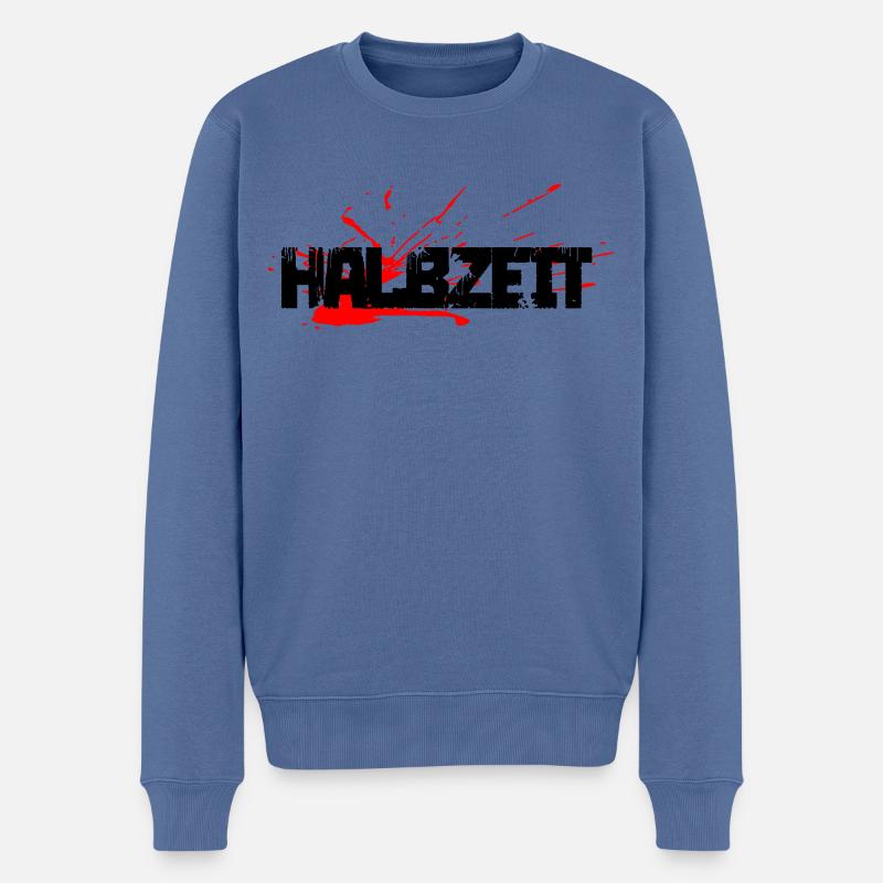 Mi-temps - Pull Premium bio Homme - bleu pigeon