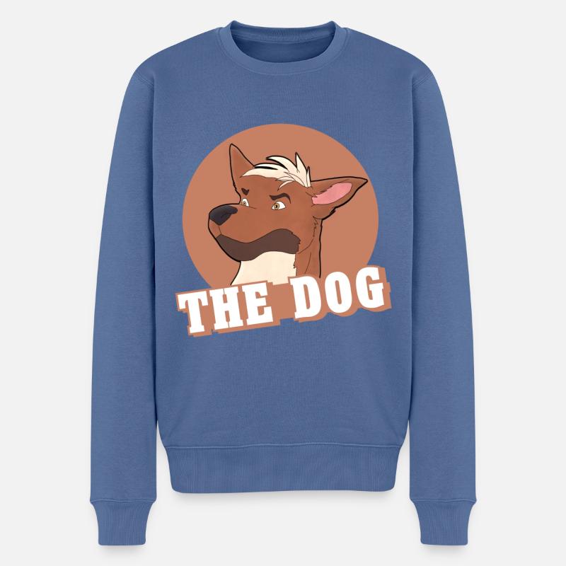 Le chien - Pull Premium bio Homme - bleu pigeon