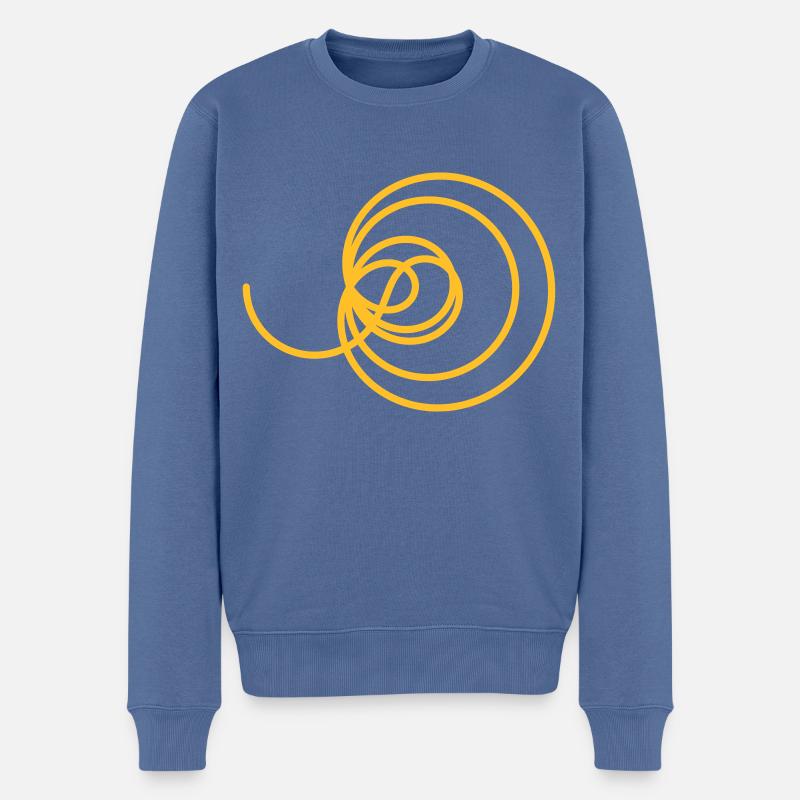 Zeta - Re=1/2 - sans coordonnées - Pull Premium bio Homme - bleu pigeon