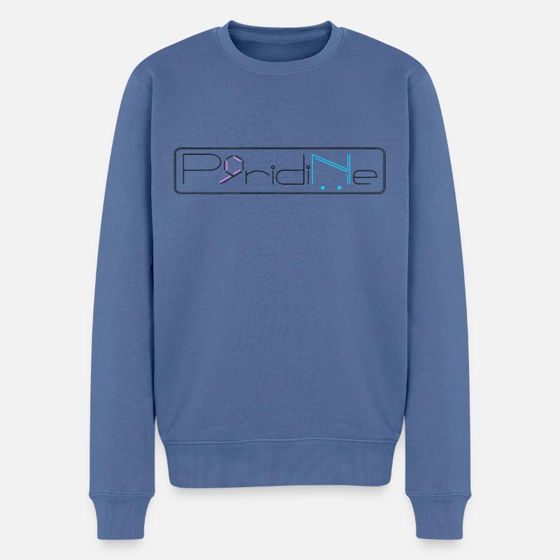 Pyridine - Pull Premium bio Homme - bleu pigeon