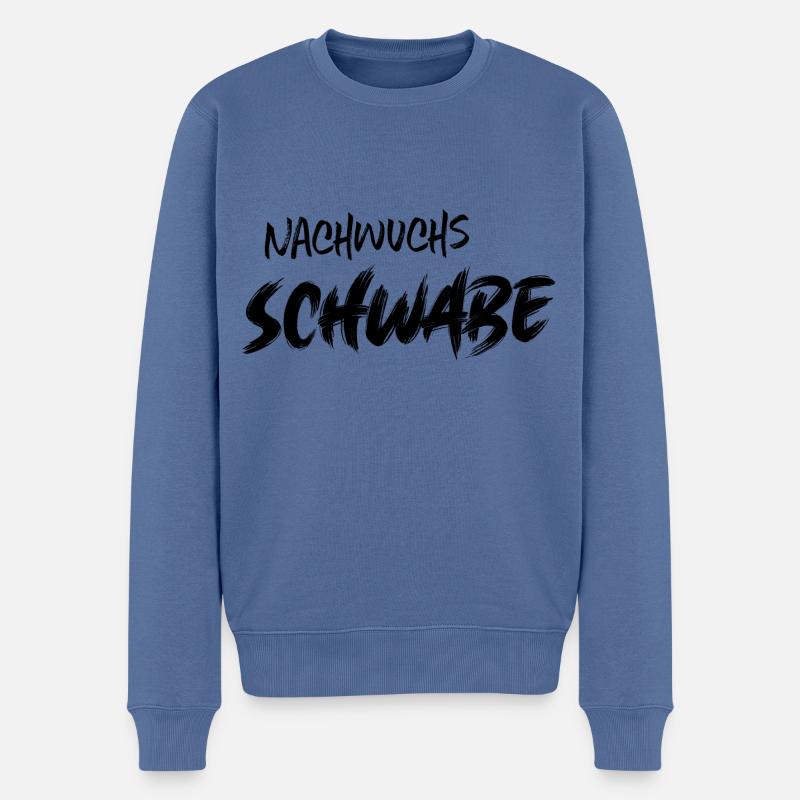 Nachwuchs Schwabe Schwaben Spätzle Kehrwoche - Männer Premium Bio Pullover - Taubenblau