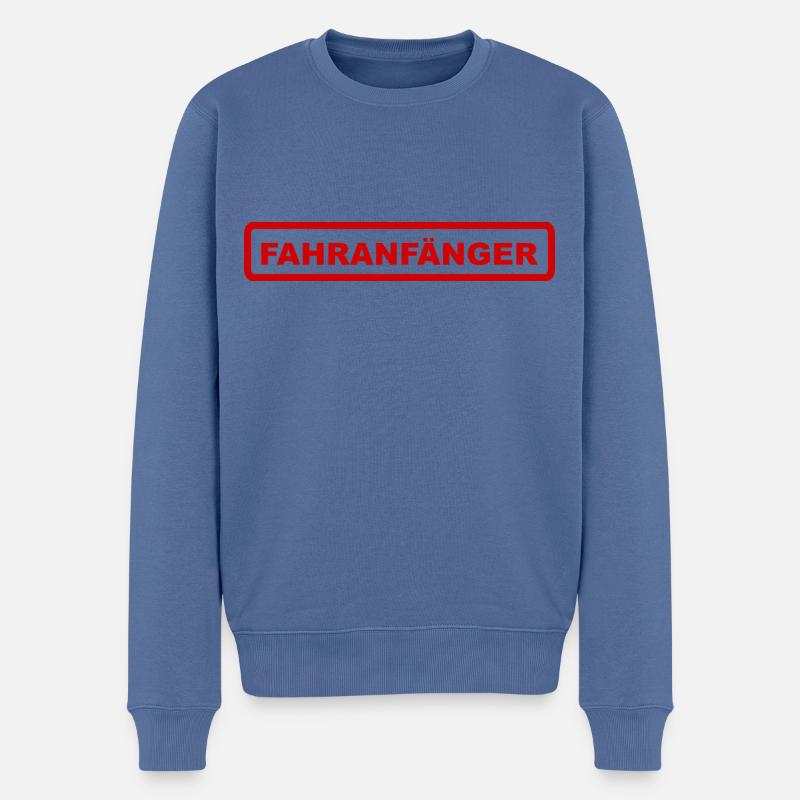 Fahranfänger - Männer Premium Bio Pullover - Taubenblau
