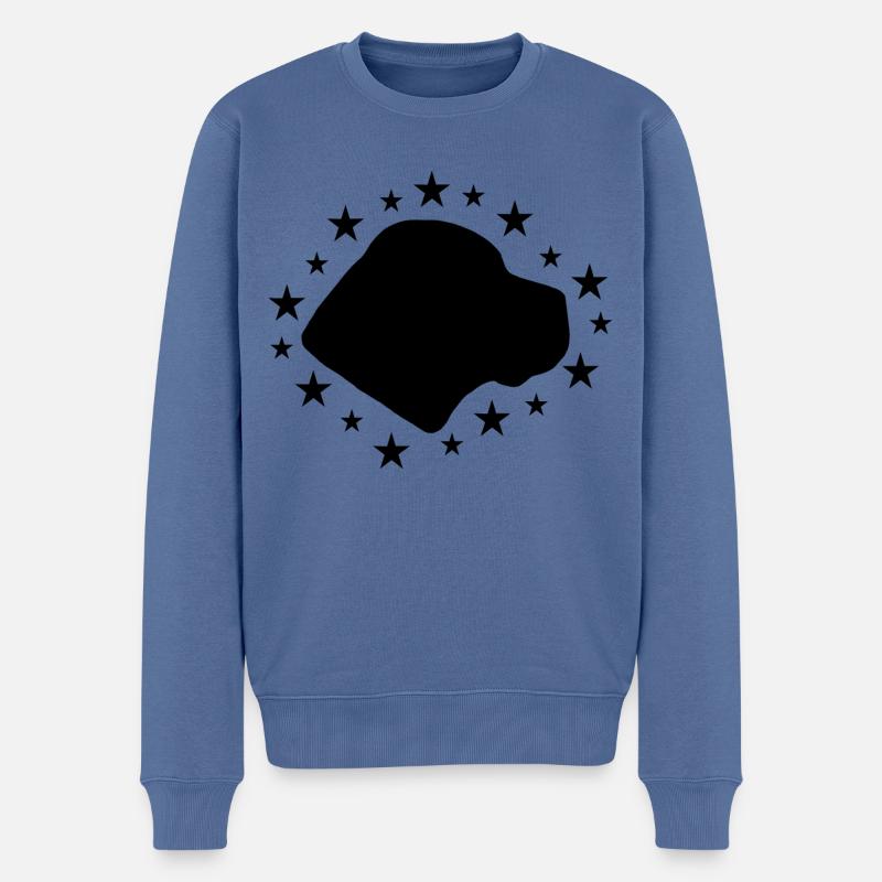Cane Corso - Männer Premium Bio Pullover - Taubenblau