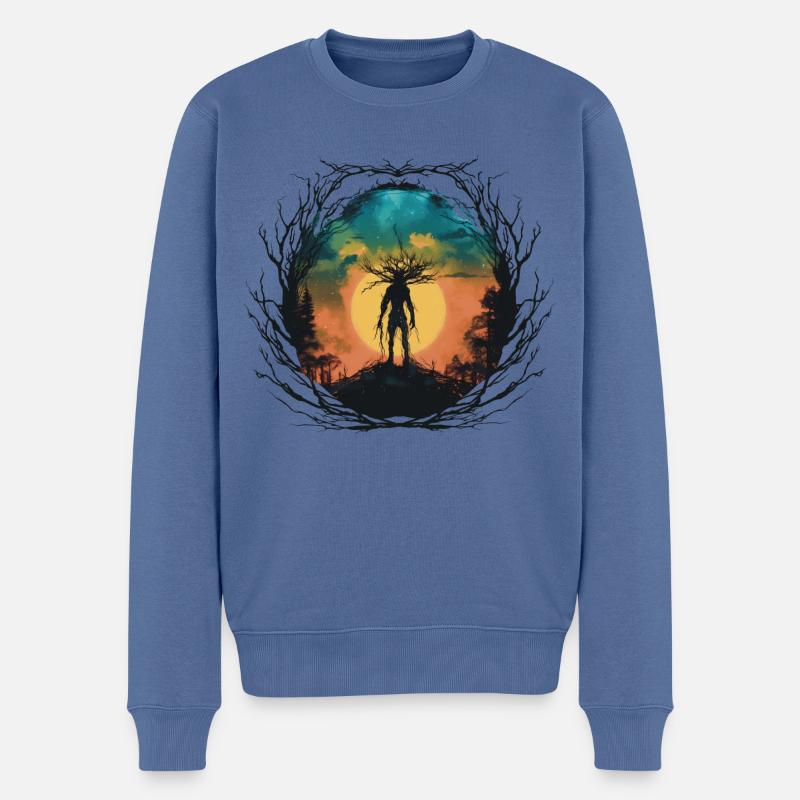 L’Ent - Pull Premium bio Homme - bleu pigeon