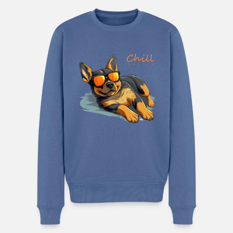 Maître du refroidissement - Pull Premium bio Homme - bleu pigeon