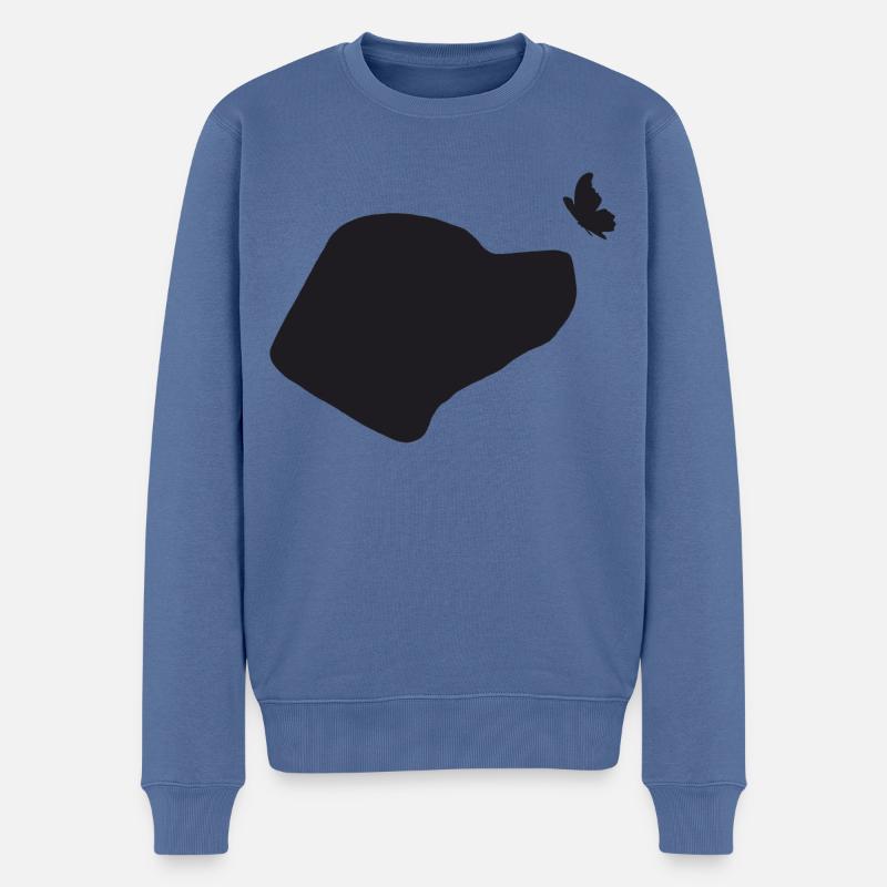 American Staffordshire Terrier - Männer Premium Bio Pullover - Taubenblau