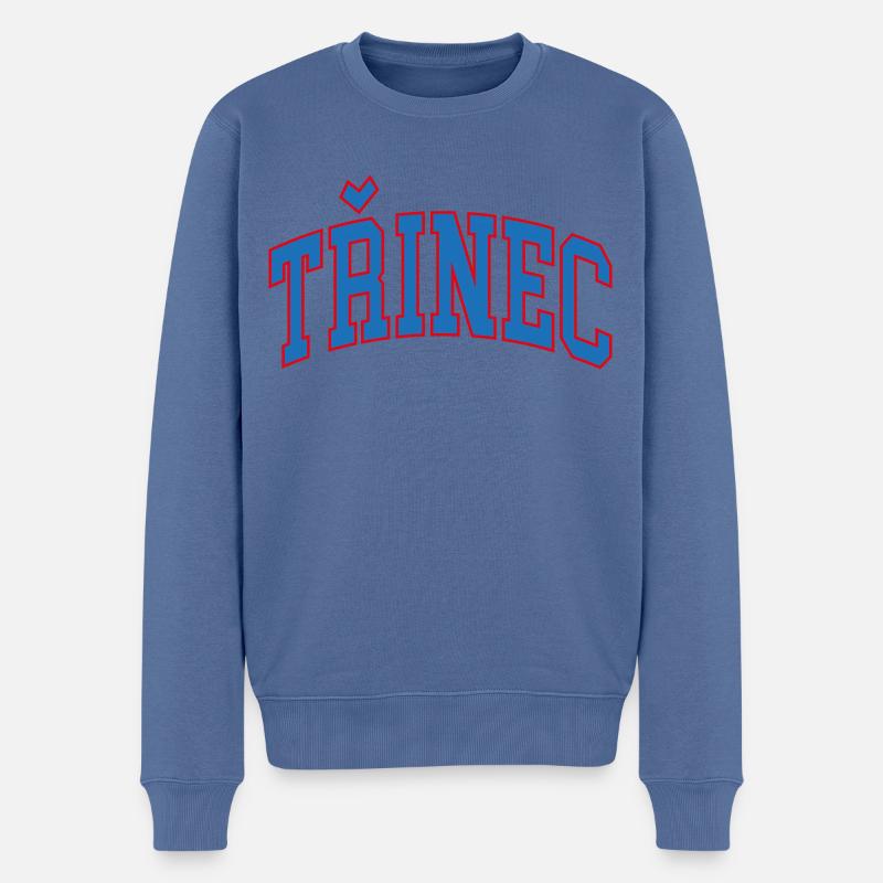Třinec - Männer Premium Bio Pullover - Taubenblau