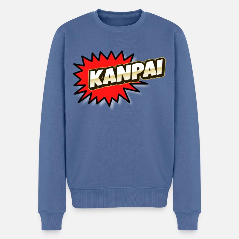 Kanpai Spezial - Männer Premium Bio Pullover - Taubenblau