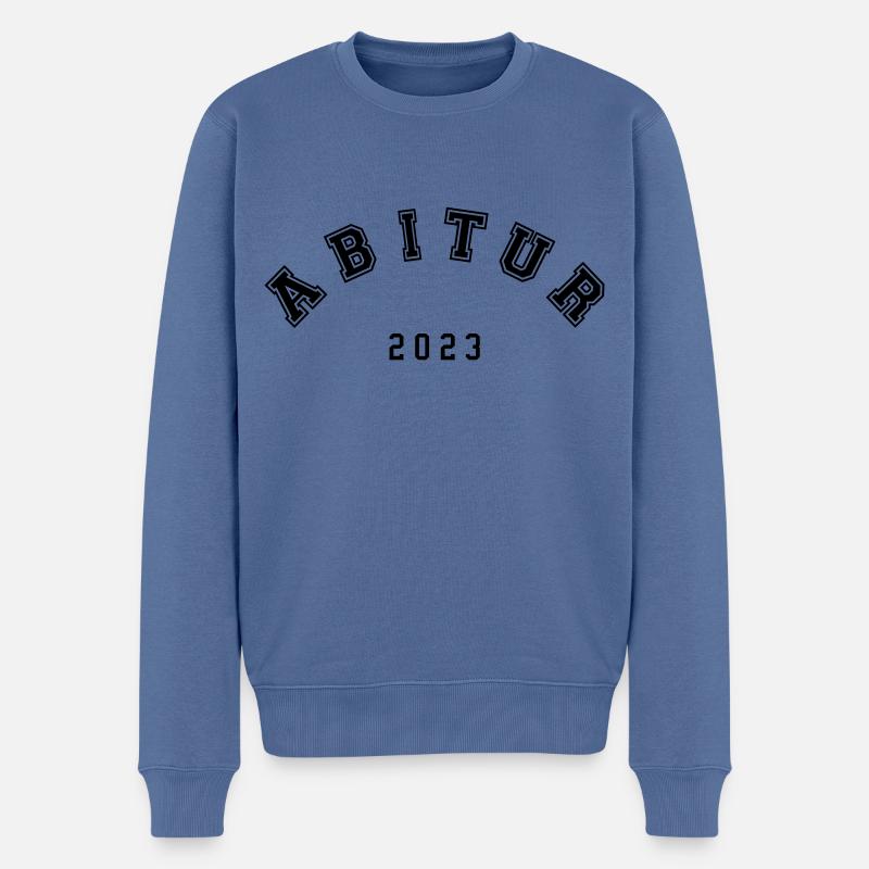 Abi 23 Abitur 2023 - Männer Premium Bio Pullover - Taubenblau