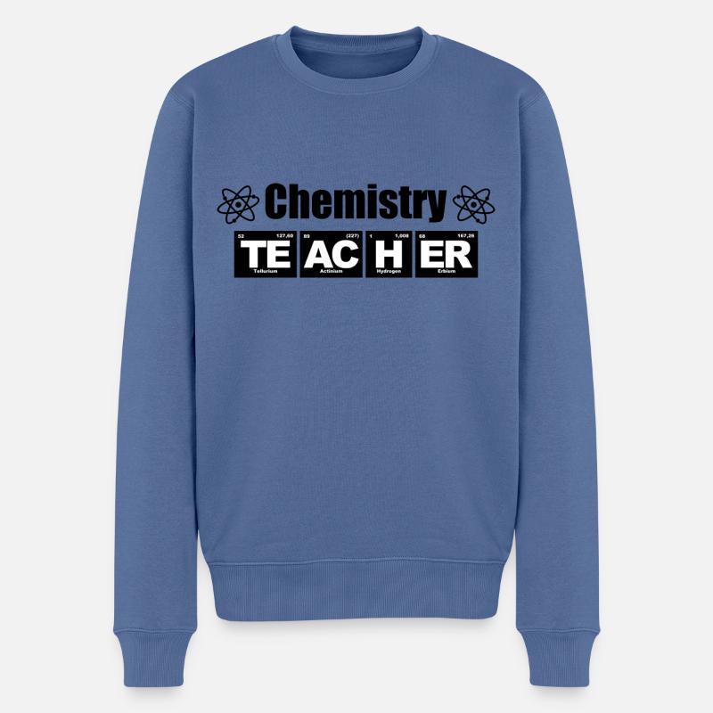 Chemistry Teacher - Periodensystem - Elemente - Männer Premium Bio Pullover - Taubenblau