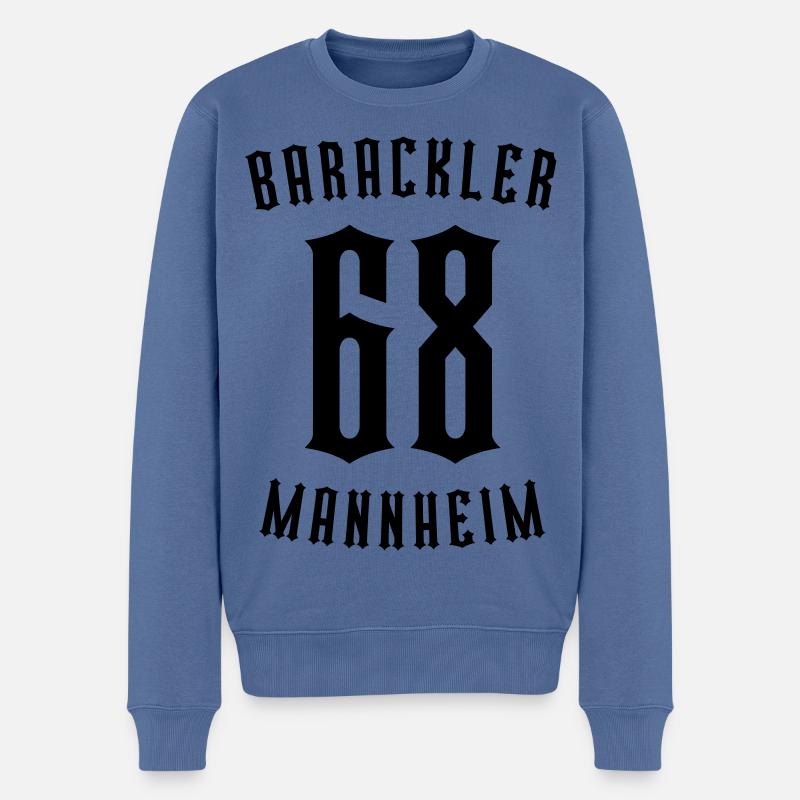 Barackler 68 Mannheim - Männer Premium Bio Pullover - Taubenblau