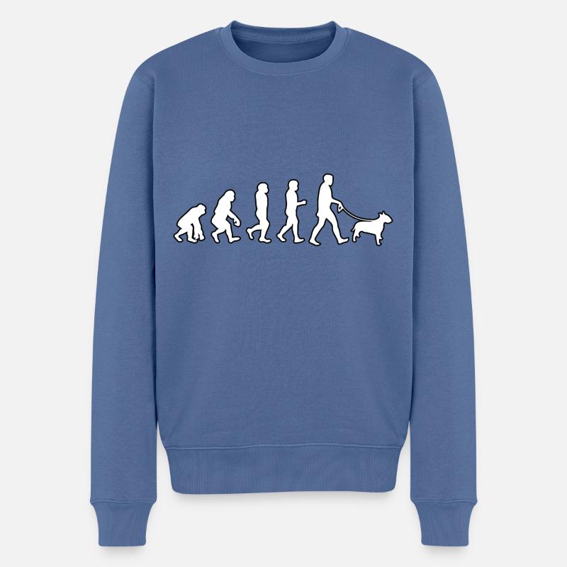 EVOLUTION Labrador - Pull Premium bio Homme - bleu pigeon