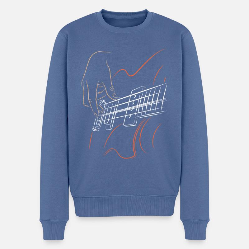 Bass - Bassist - Männer Premium Bio Pullover - Taubenblau