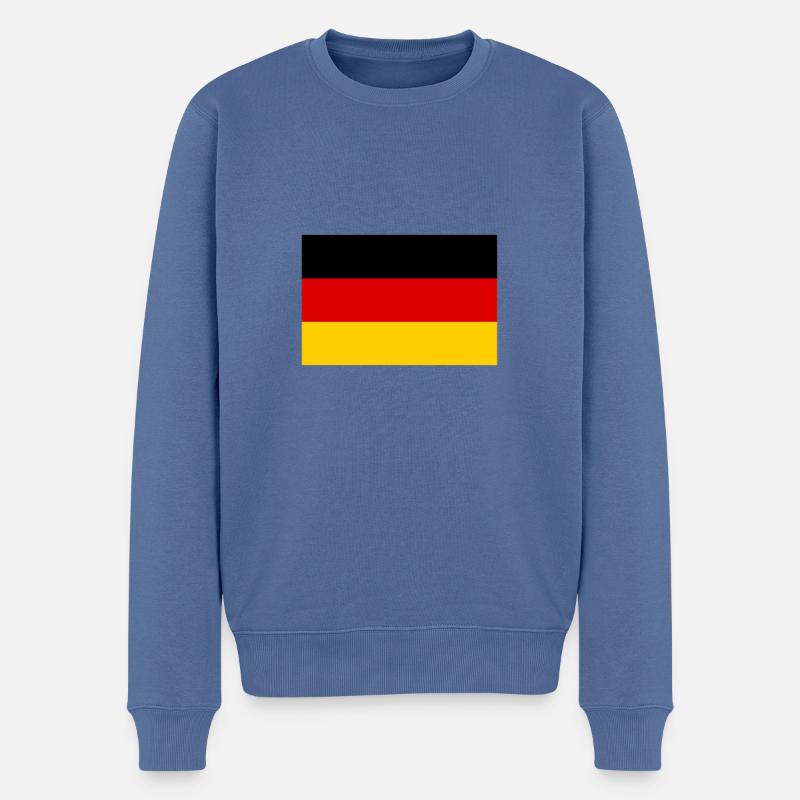 Allemagne drapeau allemand drapeau drapeau Allemagne - Pull Premium bio Homme - bleu pigeon