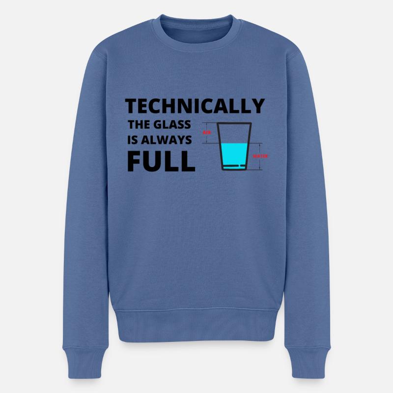 Wissenschaftliche Sprüche Lustiges Geschenk - Männer Premium Bio Pullover - Taubenblau