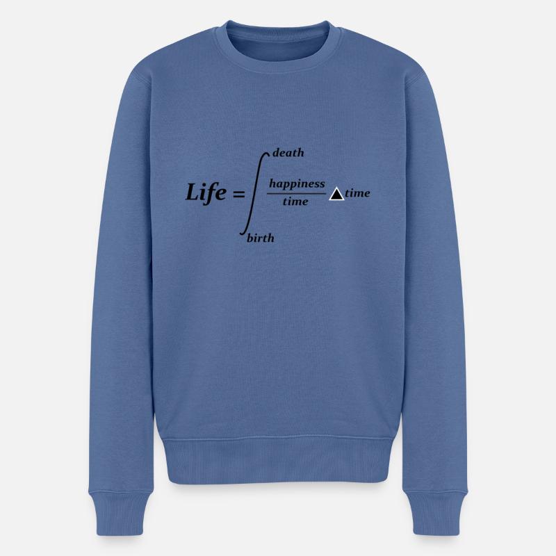 Wissenschaft Mathematik Physik Witz Wortspiel Geschenk - Männer Premium Bio Pullover - Taubenblau