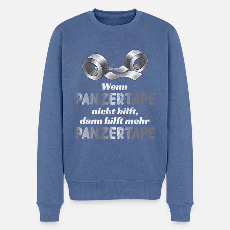 Netter Gaffa Tape Spruch für Pfuscher Geschenk - Männer Premium Bio Pullover - Taubenblau