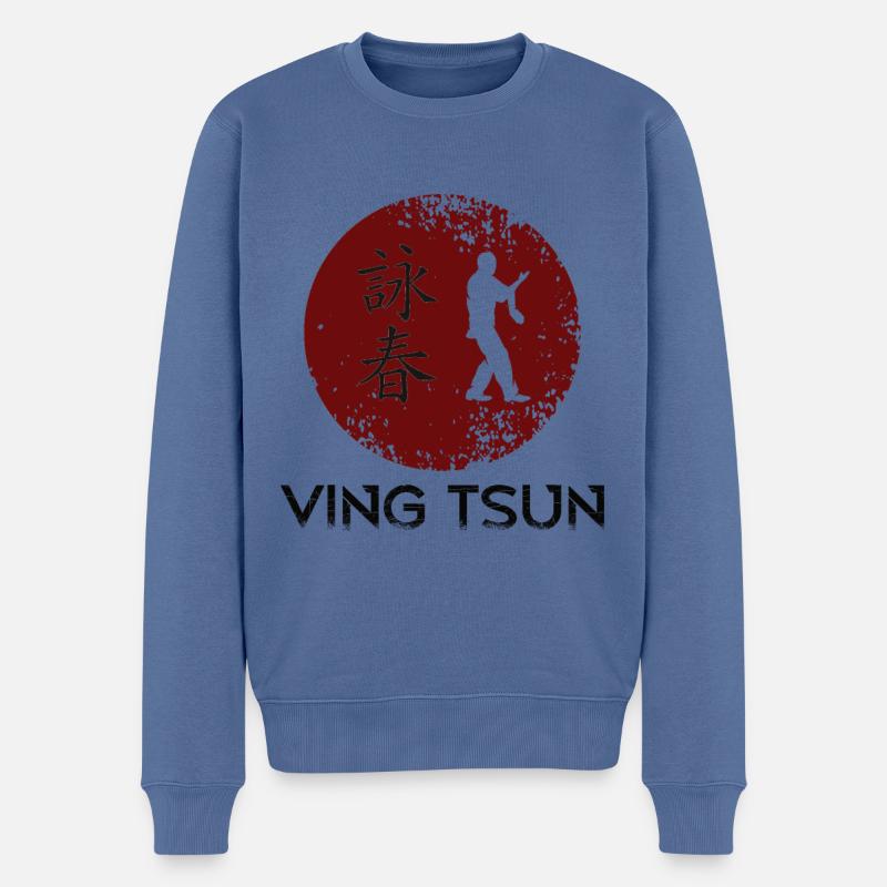 Ving Tsun Kampfsport - Männer Premium Bio Pullover - Taubenblau