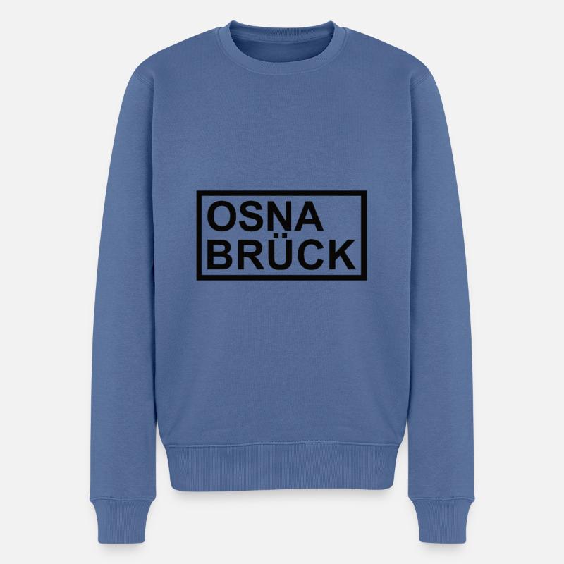 Osnabrück Box - Männer Premium Bio Pullover - Taubenblau