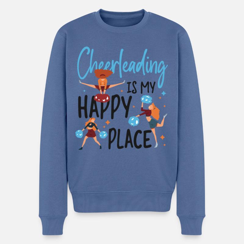 Cheer Cheerleading Cheerleading Is - Männer Premium Bio Pullover - Taubenblau