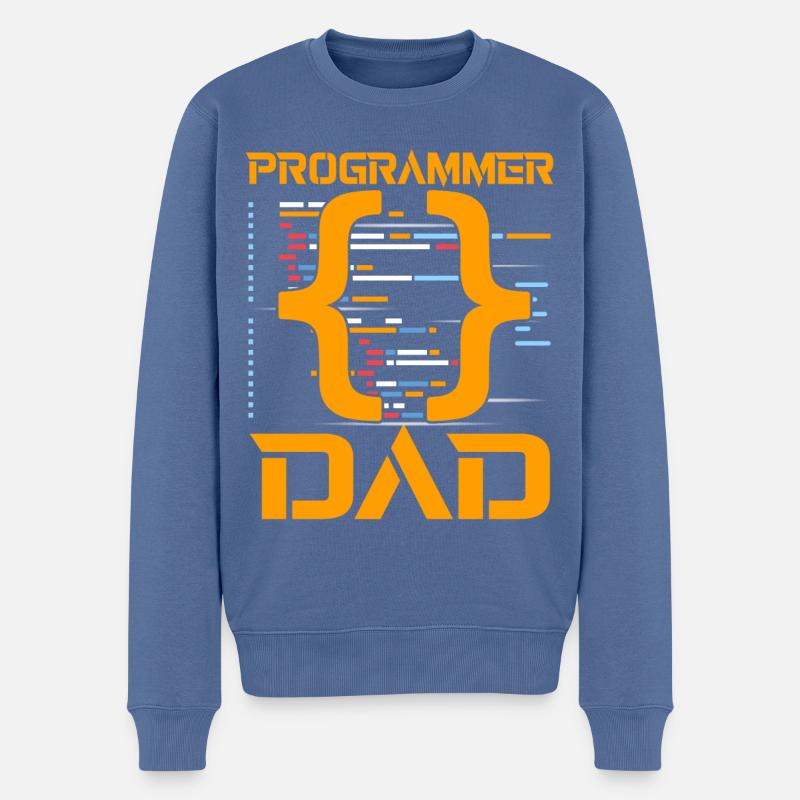 Programmeur Papa - Pull Premium bio Homme - bleu pigeon