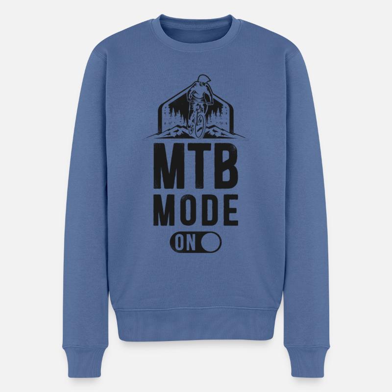 Enduro VTT VTT Équitation - Pull Premium bio Homme - bleu pigeon