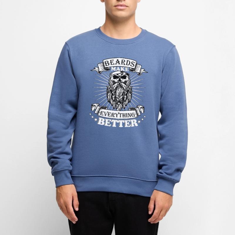 Bärte machen alles Besser Männer Premium Bio Pullover