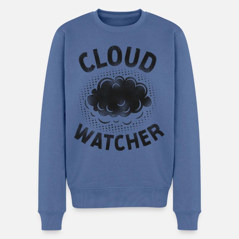 Meteorologist Weather Forecast - Männer Premium Bio Pullover - Taubenblau