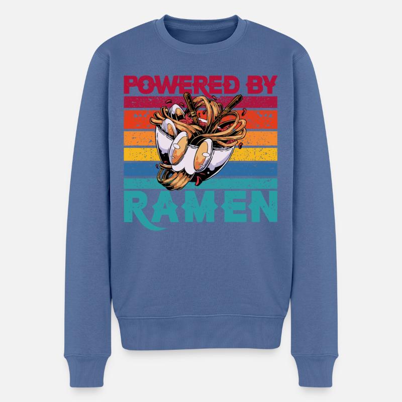 Propulsé par Ramen - Pull Premium bio Homme - bleu pigeon