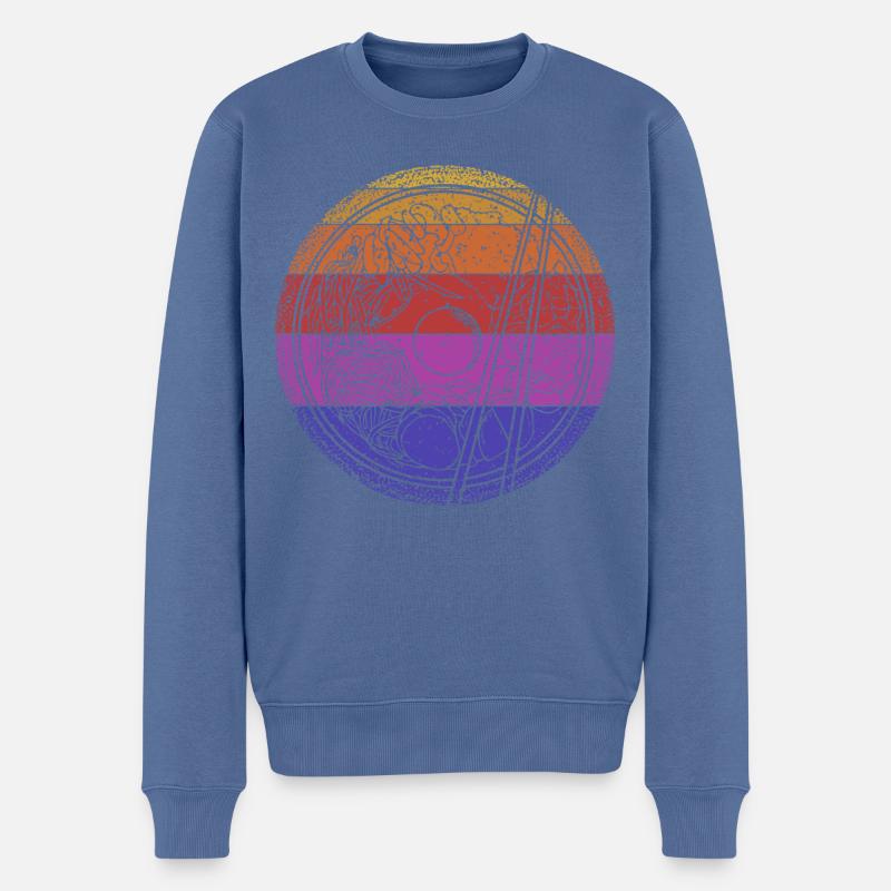 Ramen - Männer Premium Bio Pullover - Taubenblau