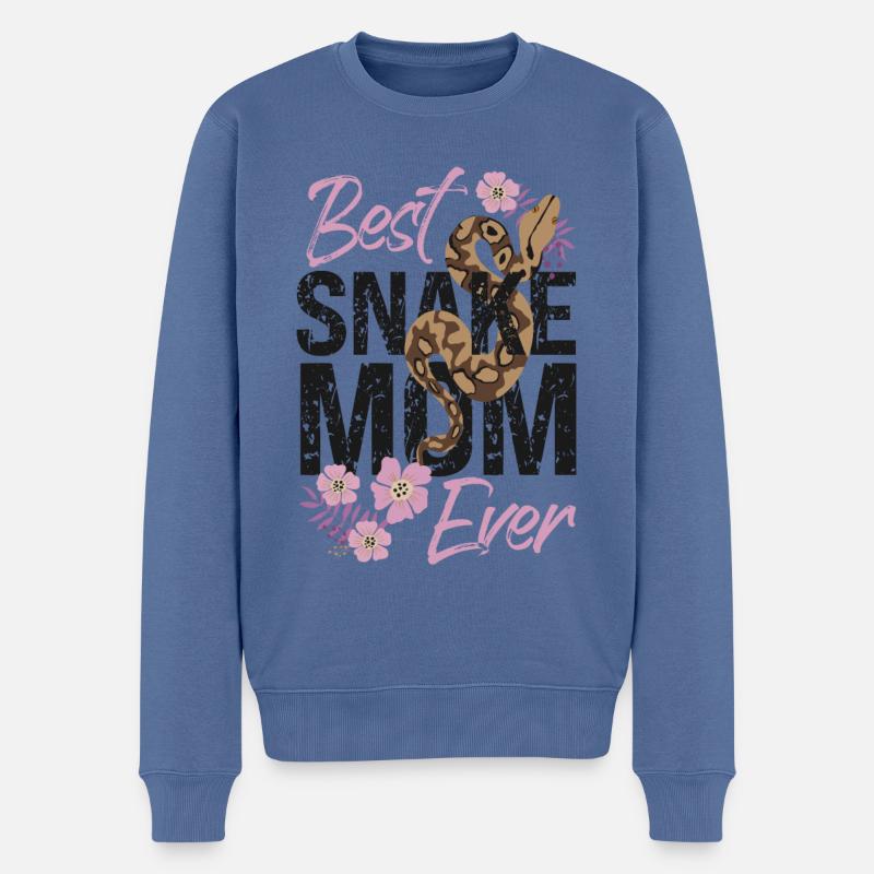 Serpent Serpent Maman Mère Meilleure - Pull Premium bio Homme - bleu pigeon